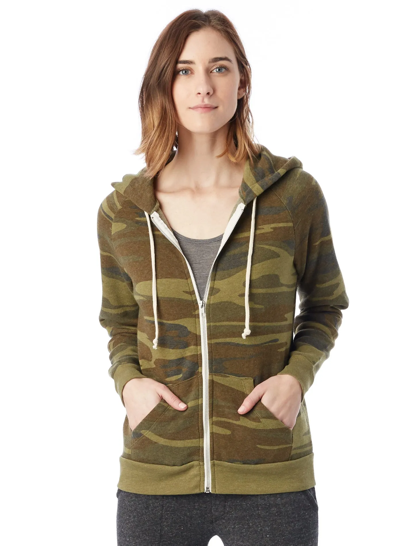 09573F2 Alternative Apparel Adrian Eco-Fleece Zip Hoodie