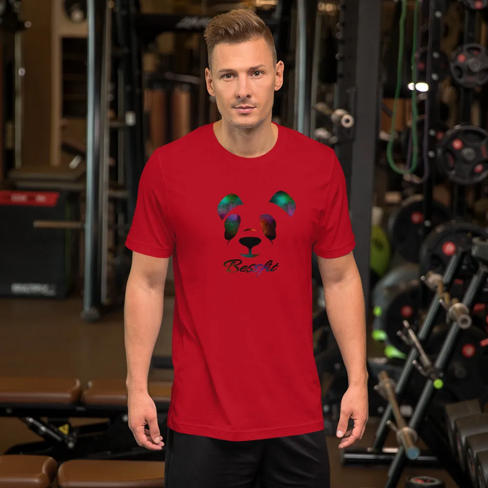 100% Ring Spun Cotton Bessfit Unisex Panda T-Shirt