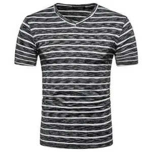 100%Cotton Breathable Striped T Shirts