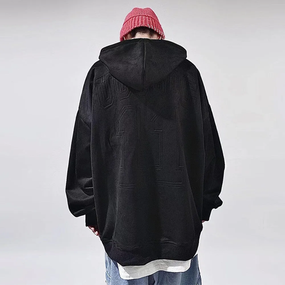 11 Oversized Embossed Hoodie