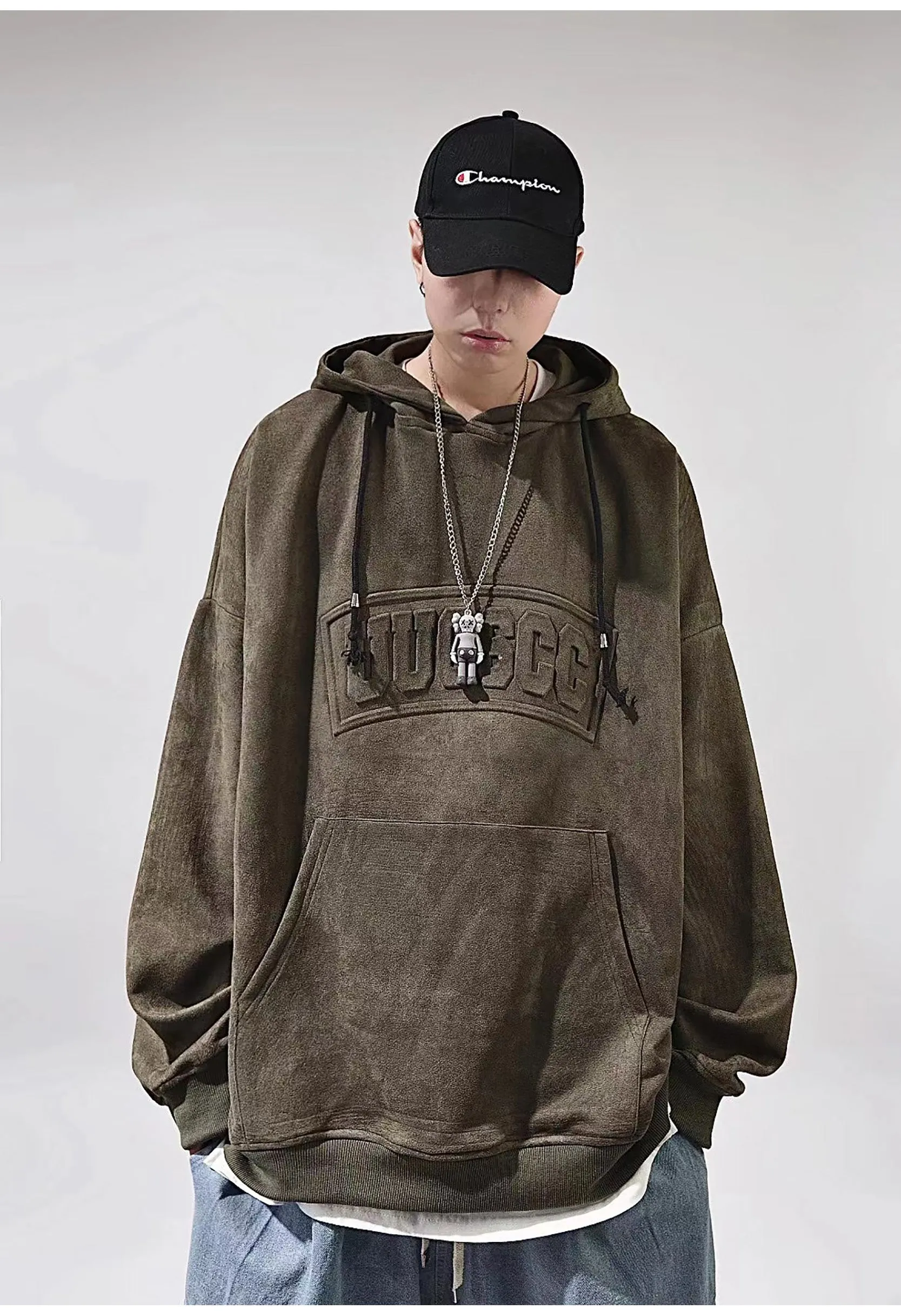 11 Oversized Embossed Hoodie