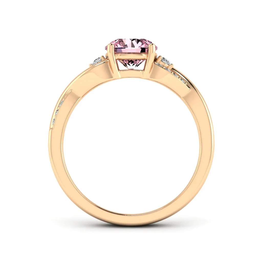 1.13 d.e.w cts Heidi Moissanite Ring
