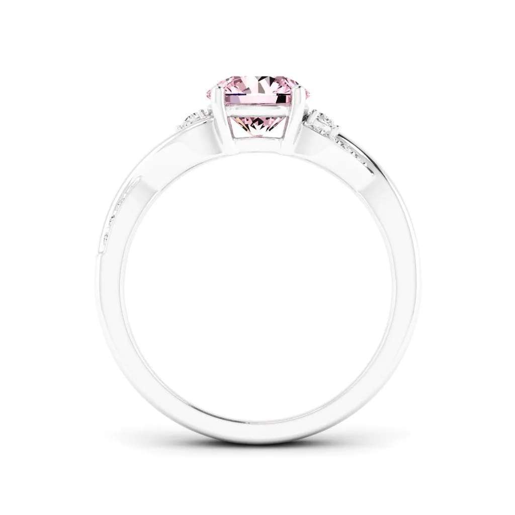 1.13 d.e.w cts Heidi Moissanite Ring