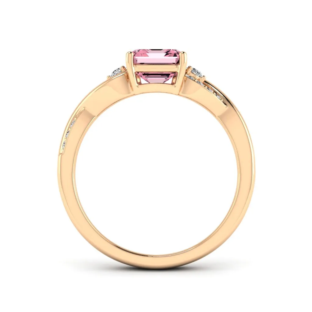 1.43 d.e.w cts Heidi Moissanite Ring