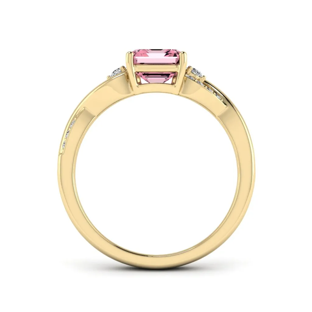 1.43 d.e.w cts Heidi Moissanite Ring