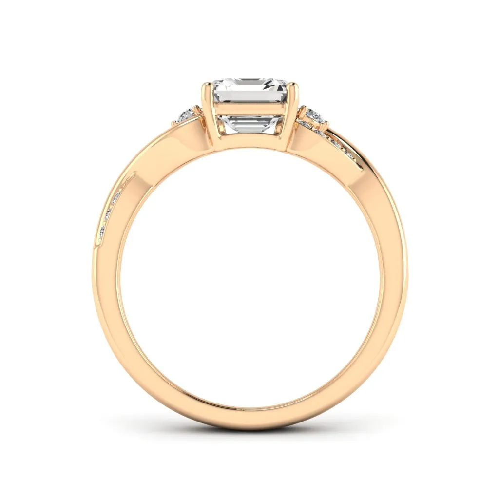 1.43 d.e.w cts Heidi Moissanite Ring