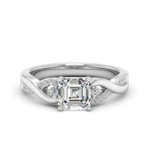 1.43 d.e.w cts Heidi Moissanite Ring