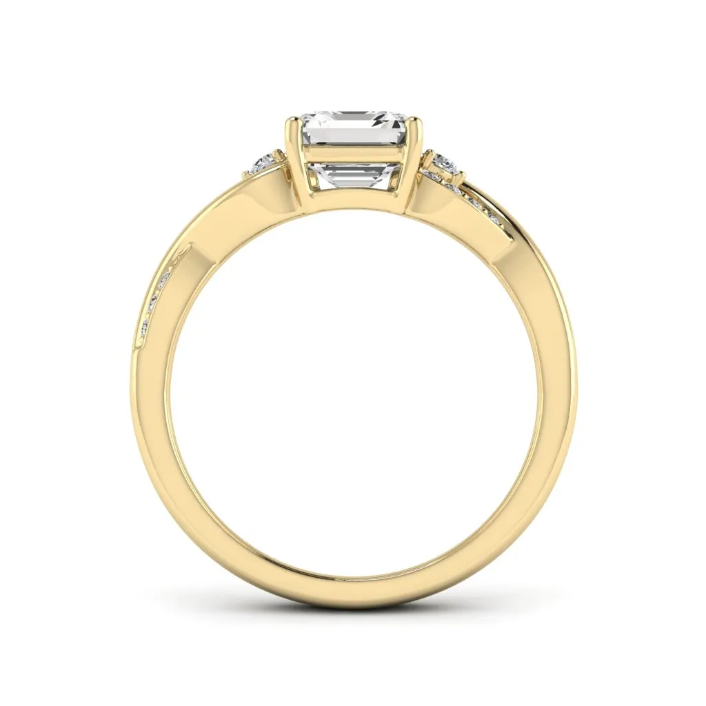 1.43 d.e.w cts Heidi Moissanite Ring