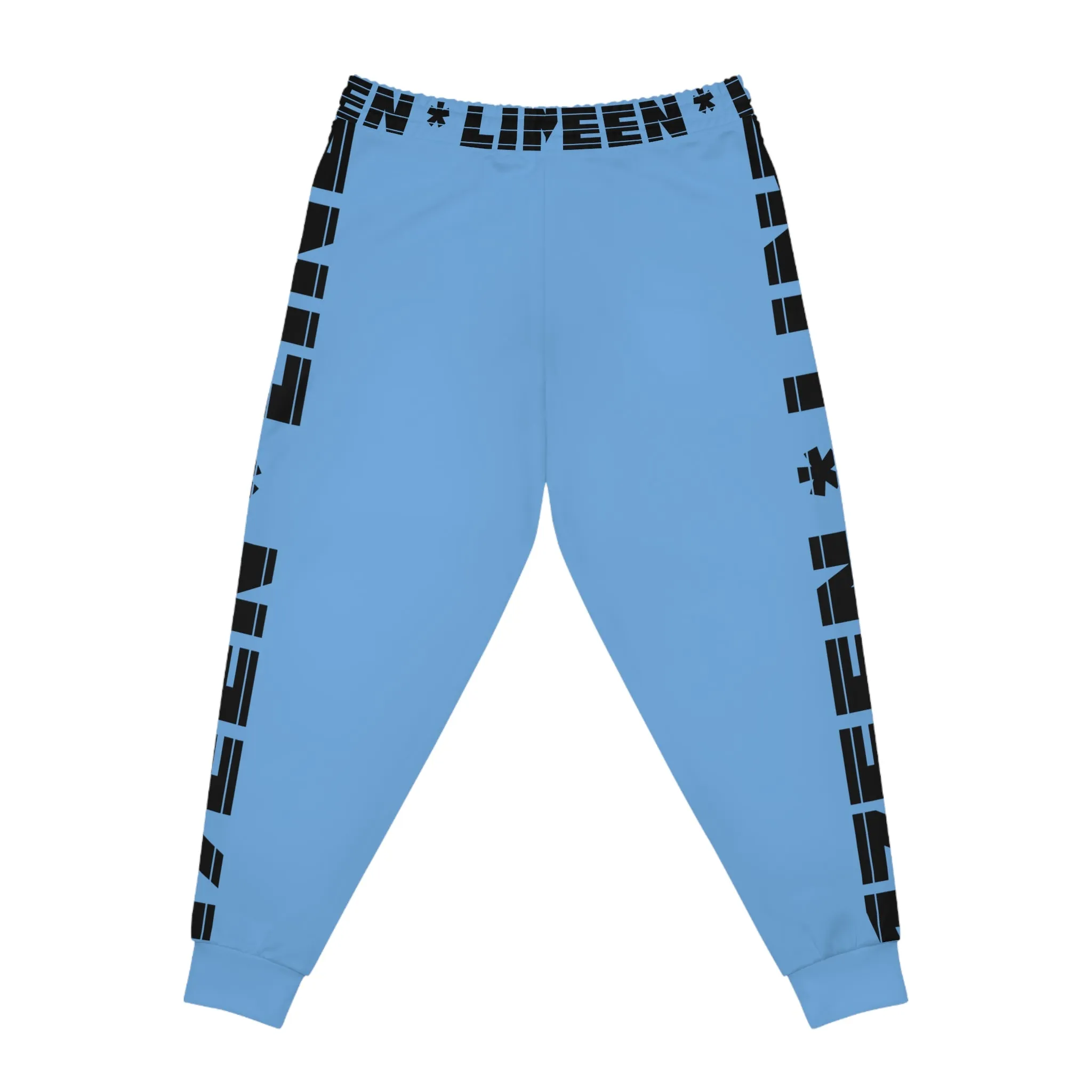 17een Line Unisex Blue Gray Athletic Joggers