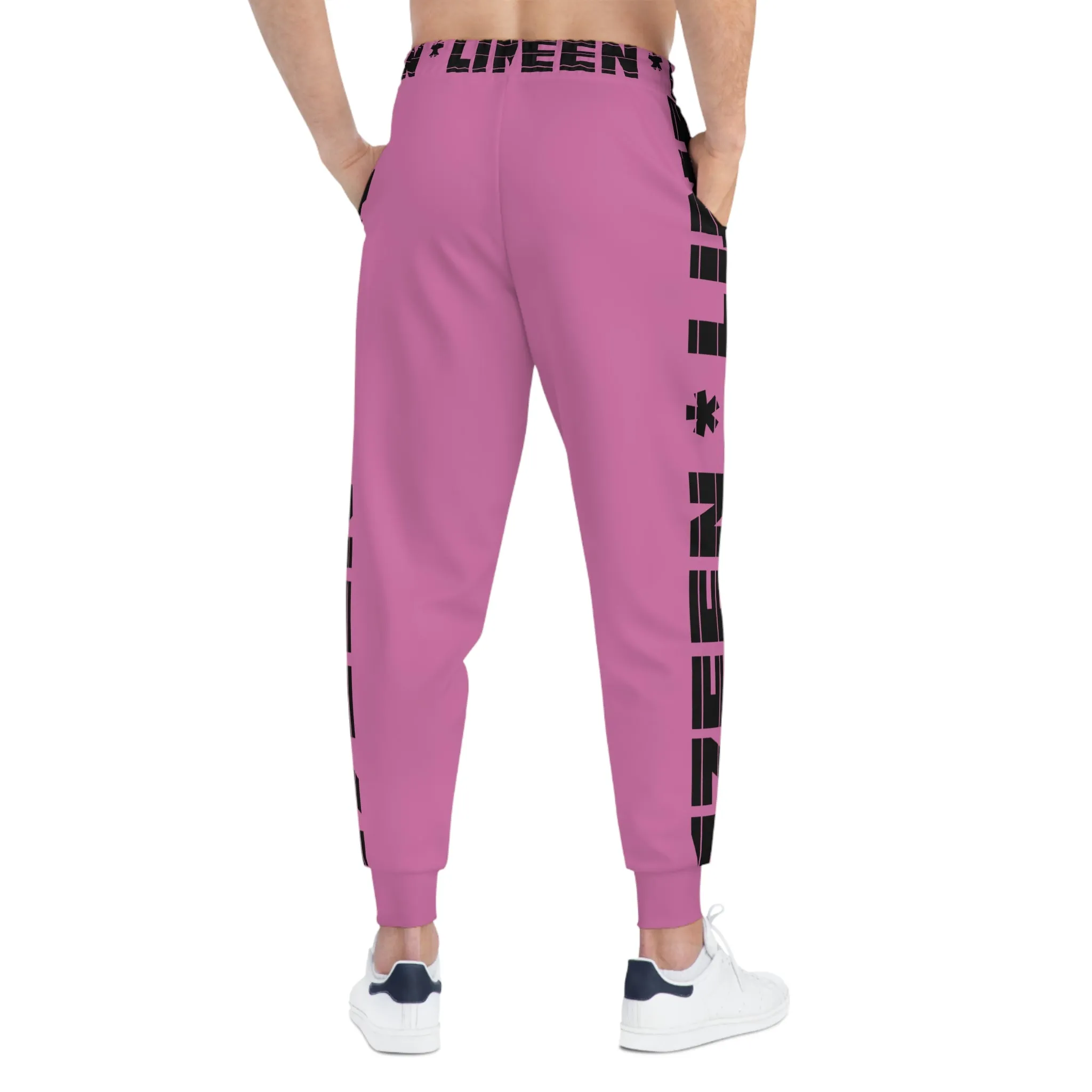 17een Line Unisex Pink Athletic Joggers