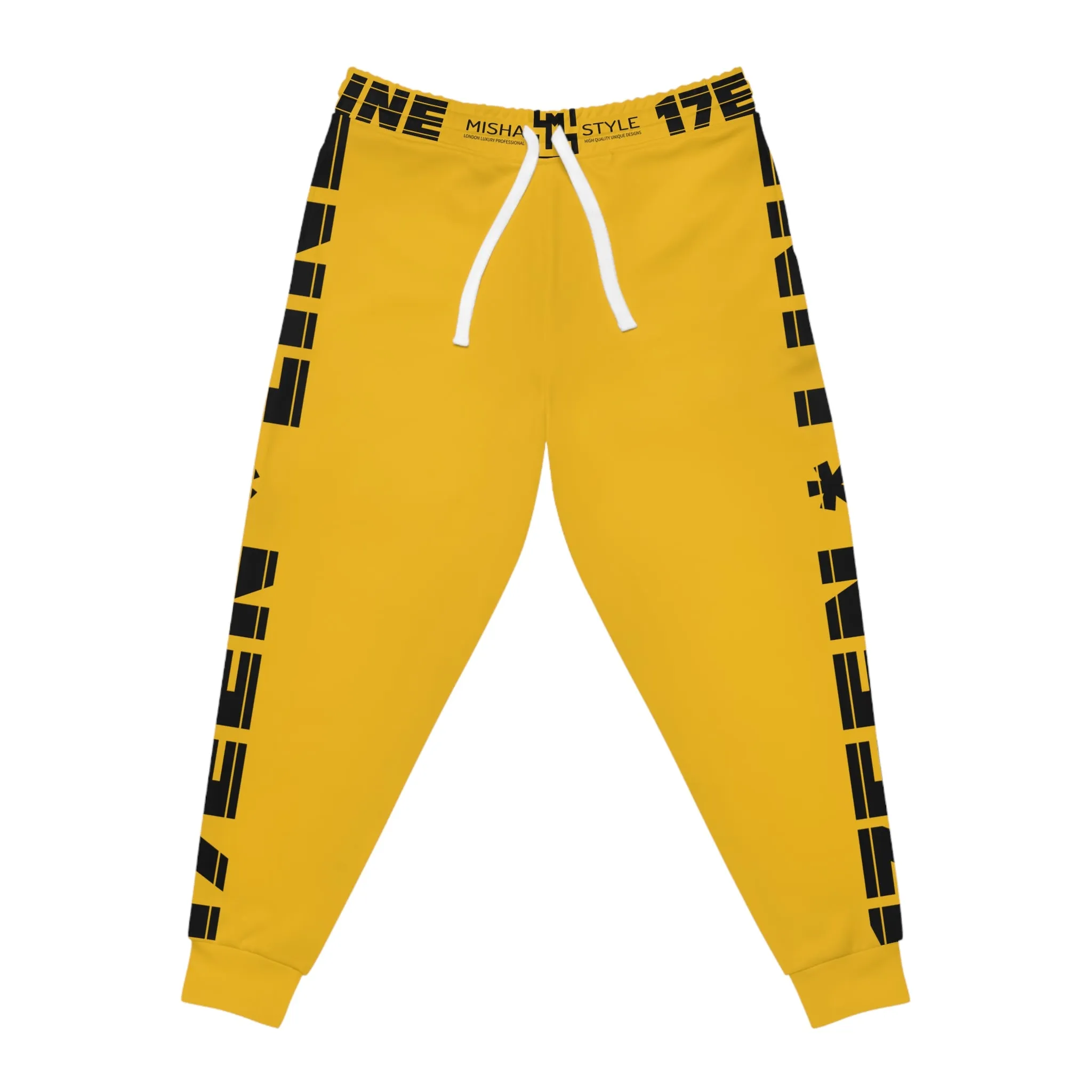 17een Line Unisex Yellow Athletic Joggers