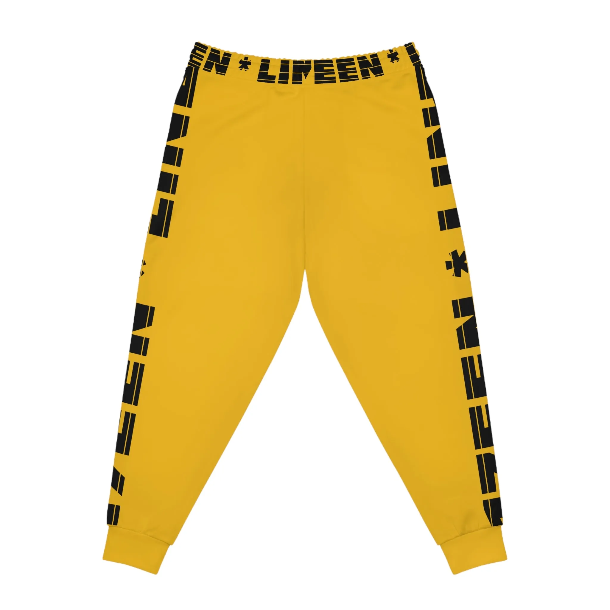 17een Line Unisex Yellow Athletic Joggers