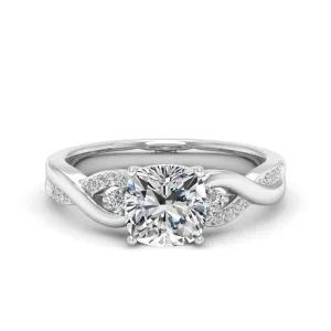 1.83 d.e.w cts Heidi Moissanite Ring
