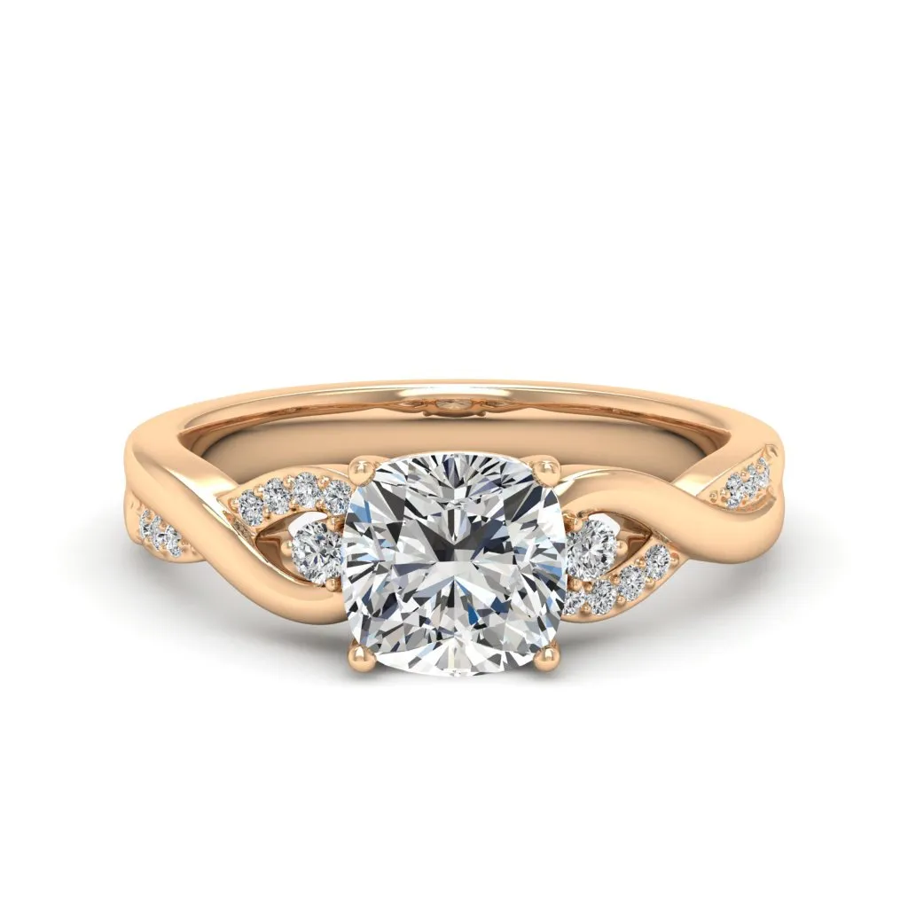 1.83 d.e.w cts Heidi Moissanite Ring