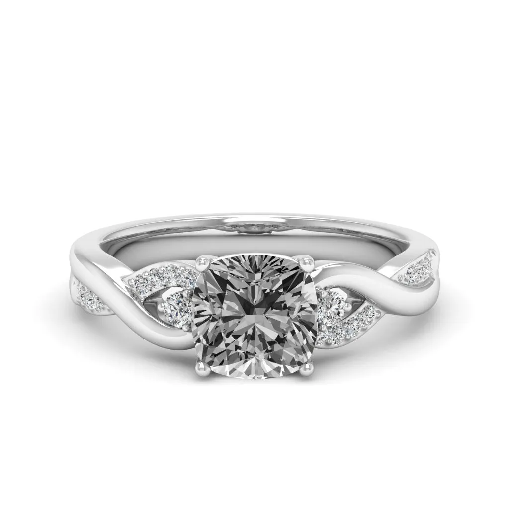 1.83 d.e.w cts Heidi Moissanite Ring