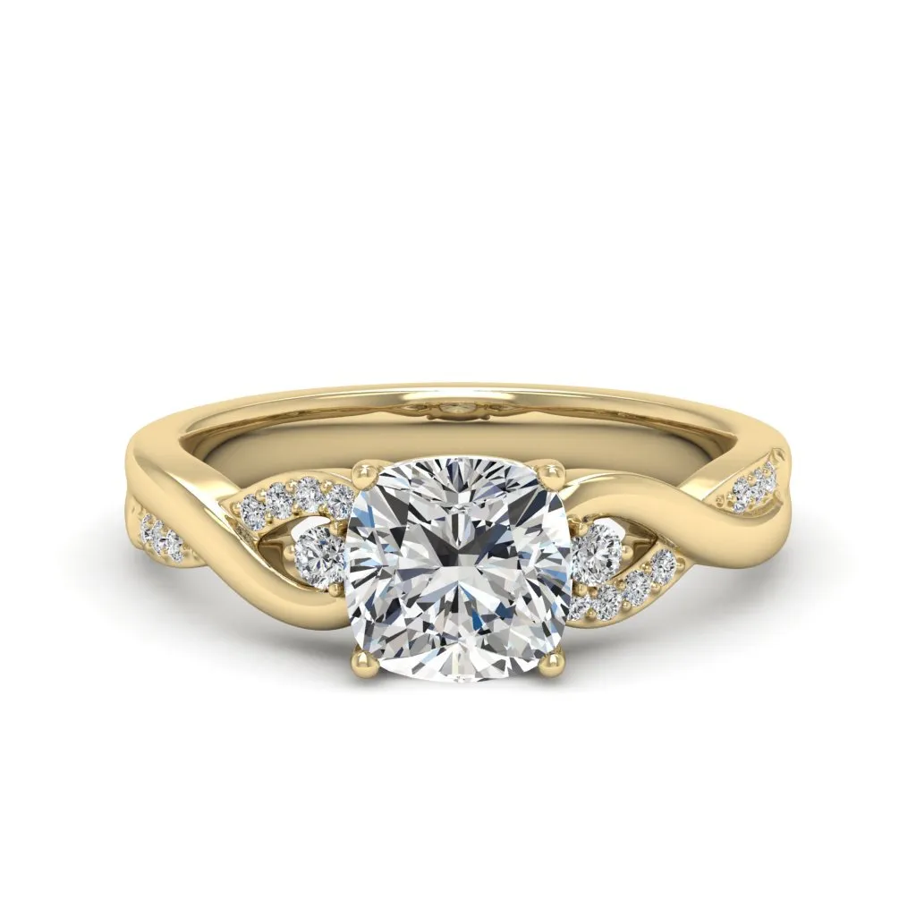1.83 d.e.w cts Heidi Moissanite Ring
