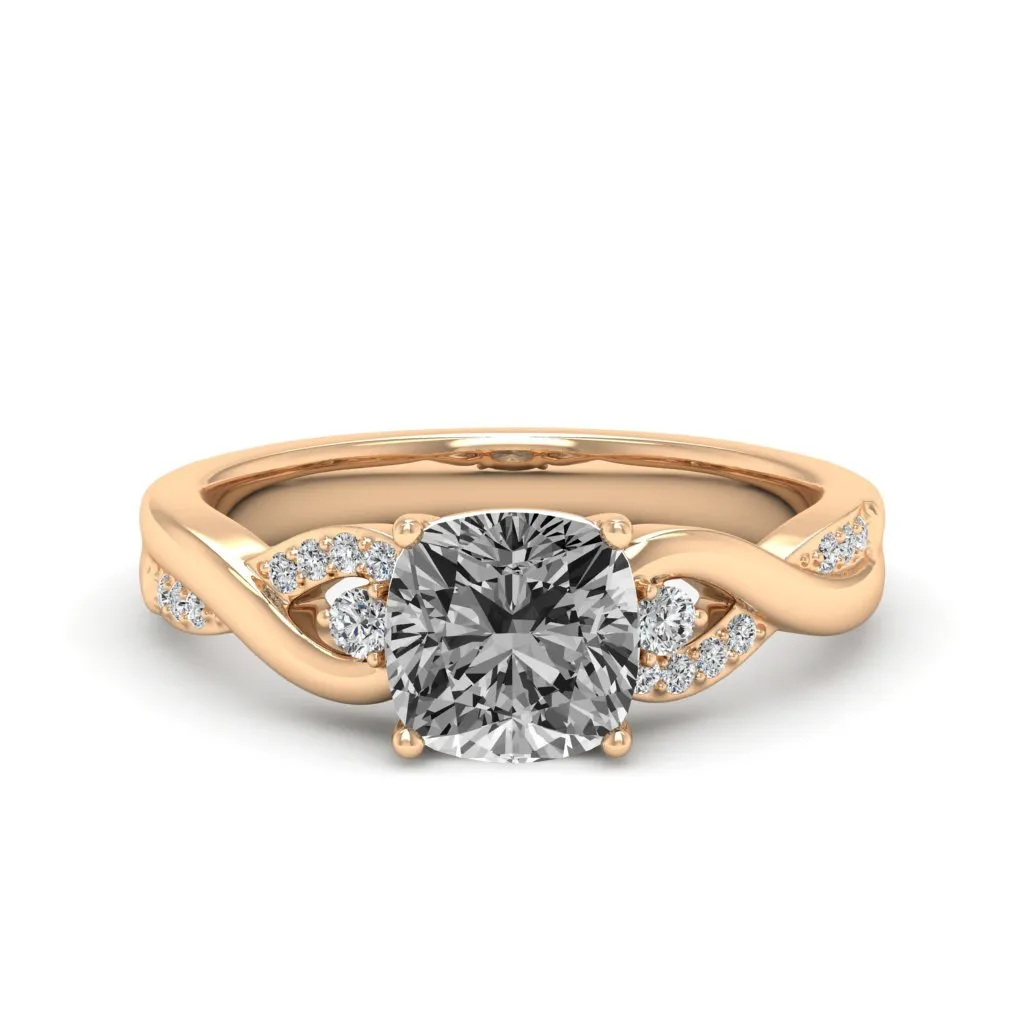 1.83 d.e.w cts Heidi Moissanite Ring