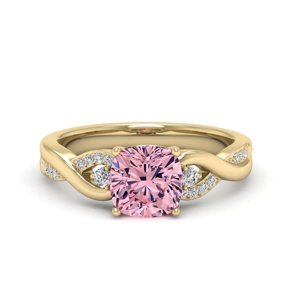 1.83 d.e.w cts Heidi Moissanite Ring