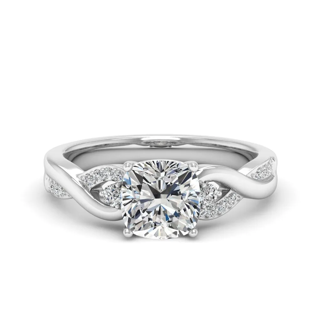 1.83 d.e.w cts Heidi Moissanite Ring