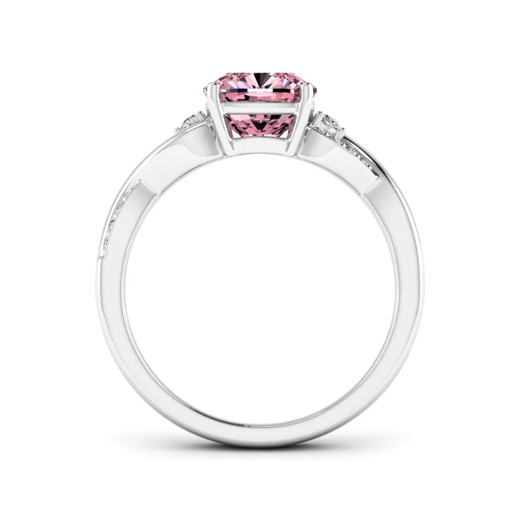 1.83 d.e.w cts Heidi Moissanite Ring