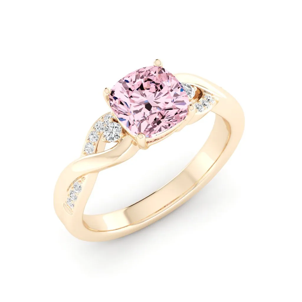 1.83 d.e.w cts Heidi Moissanite Ring