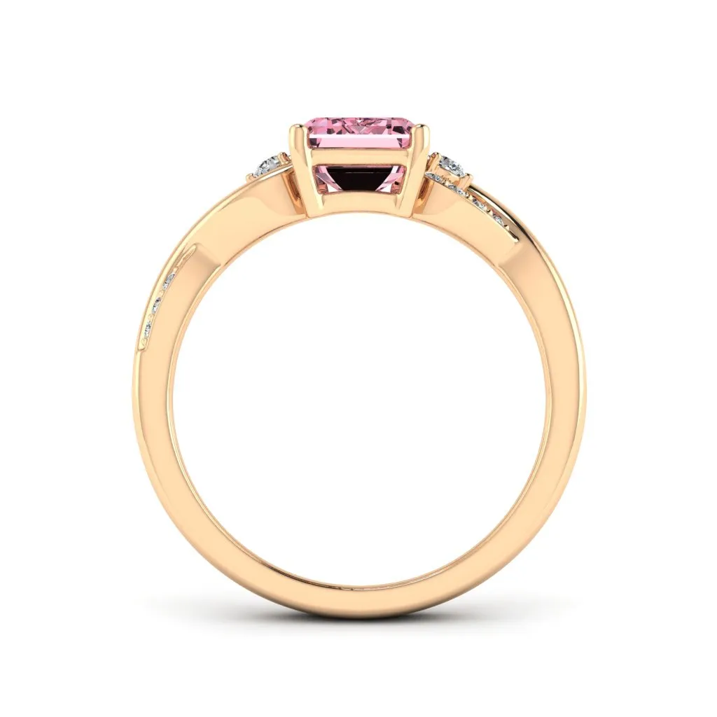 1.88 d.e.w cts Heidi Moissanite Ring