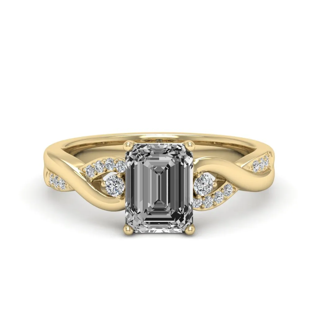 1.88 d.e.w cts Heidi Moissanite Ring