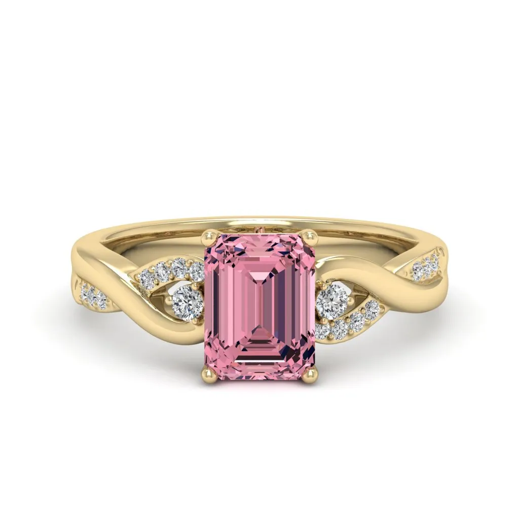 1.88 d.e.w cts Heidi Moissanite Ring