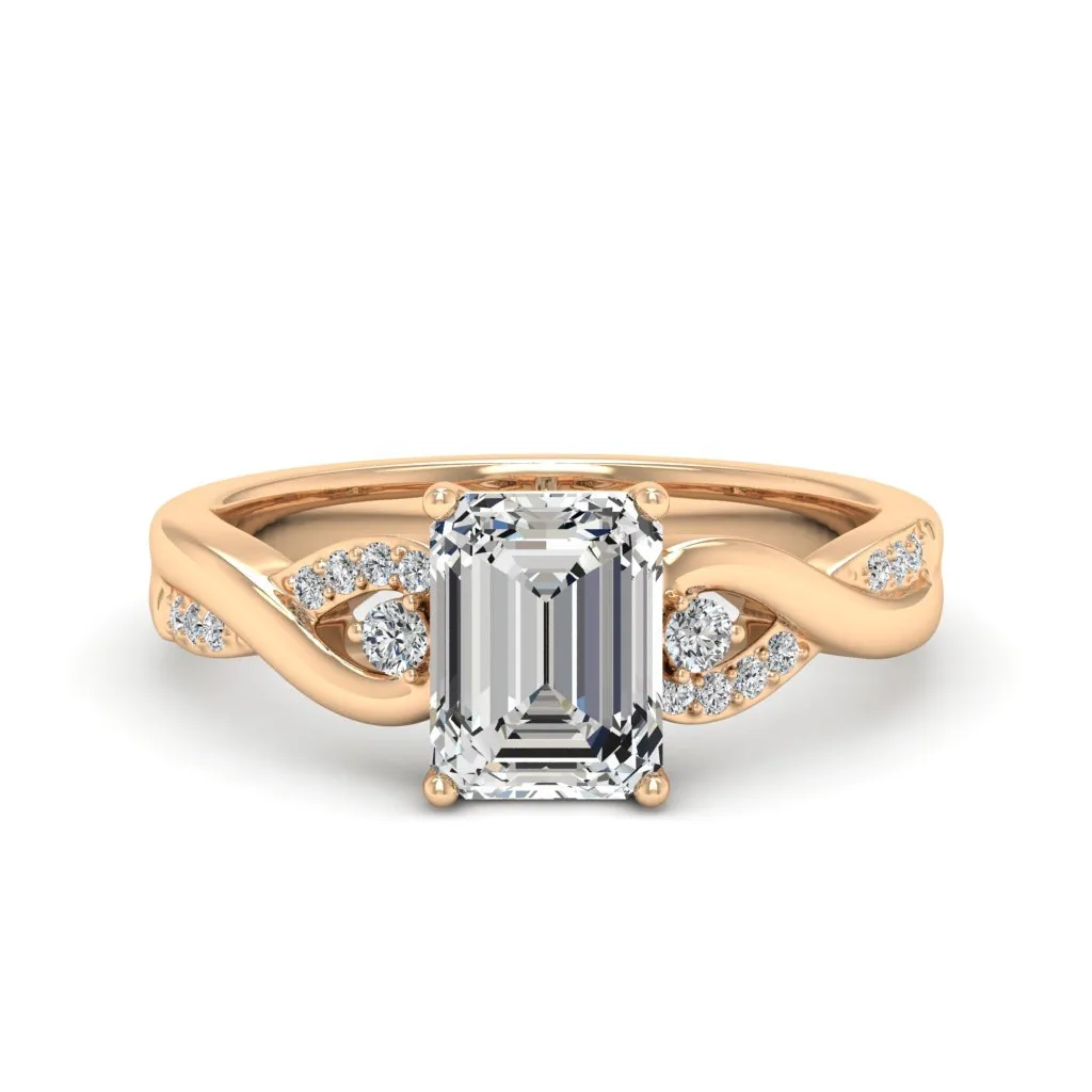 1.88 d.e.w cts Heidi Moissanite Ring