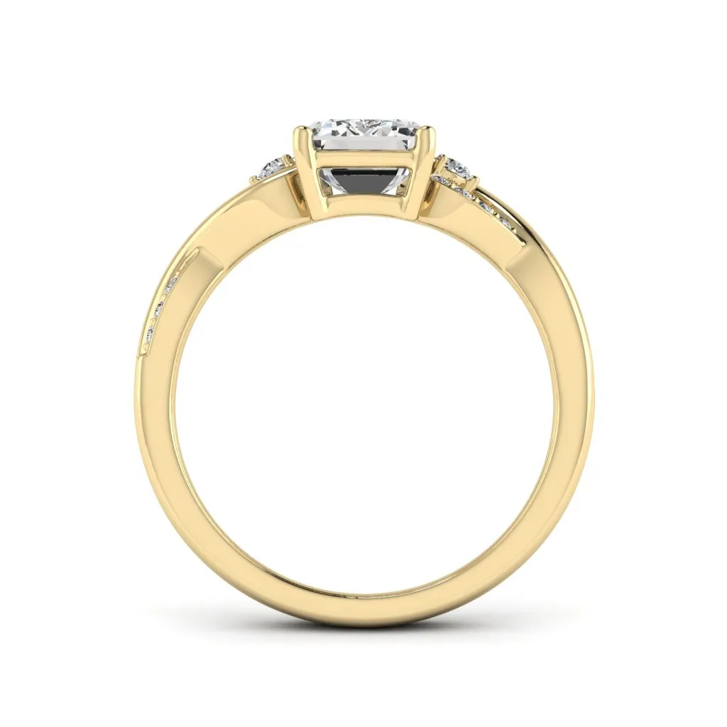 1.88 d.e.w cts Heidi Moissanite Ring