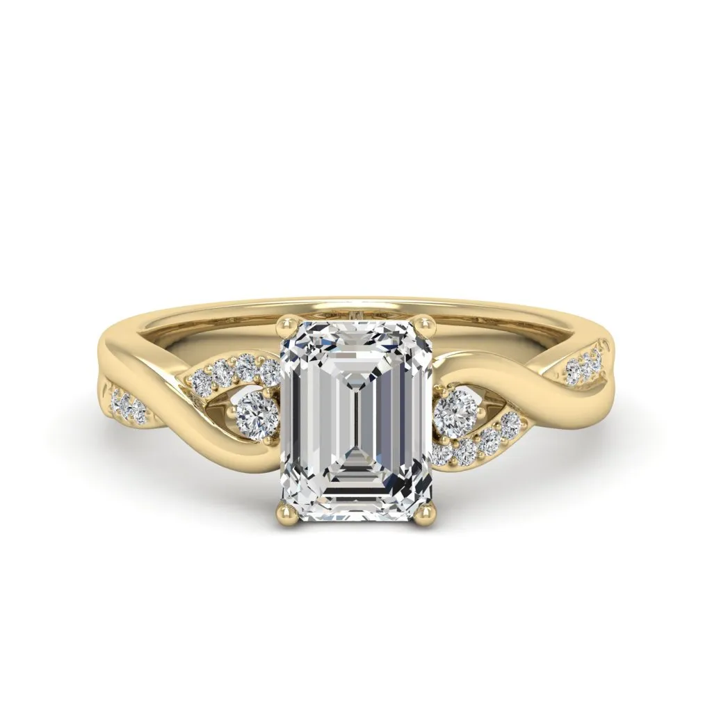 1.88 d.e.w cts Heidi Moissanite Ring
