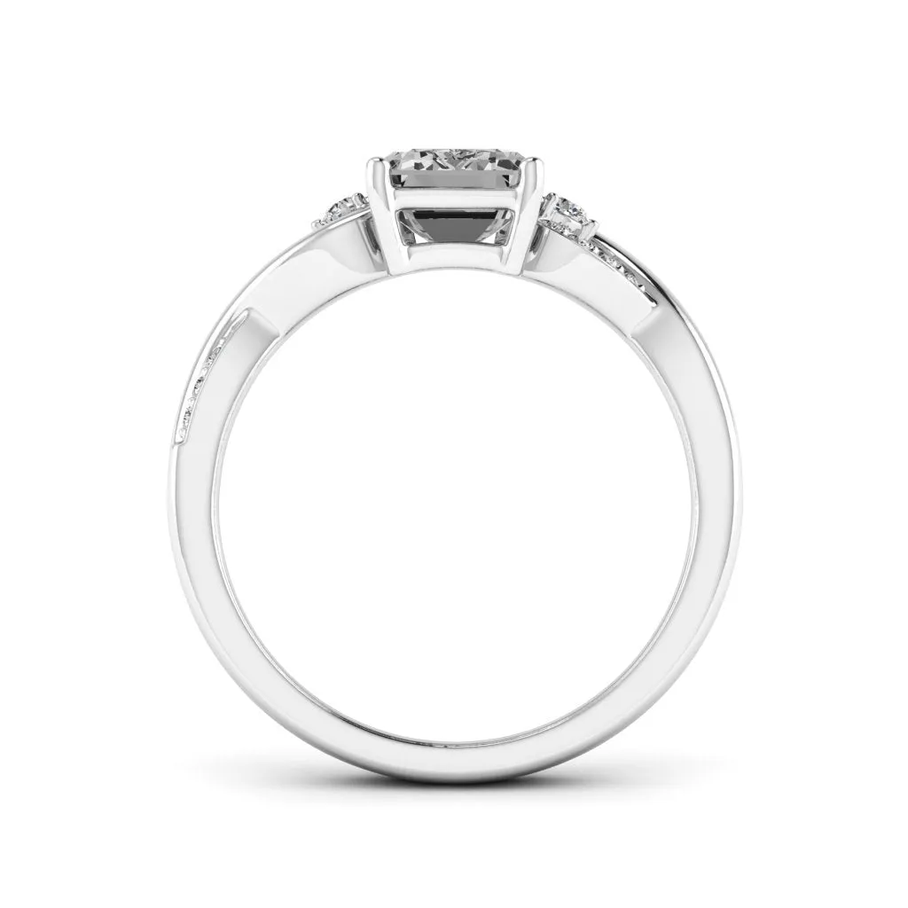 1.88 d.e.w cts Heidi Moissanite Ring