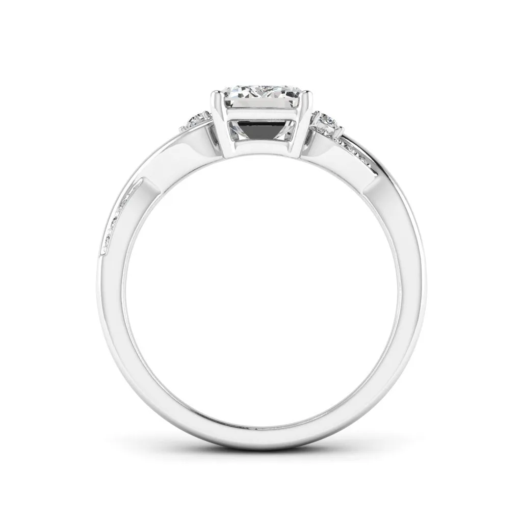1.88 d.e.w cts Heidi Moissanite Ring