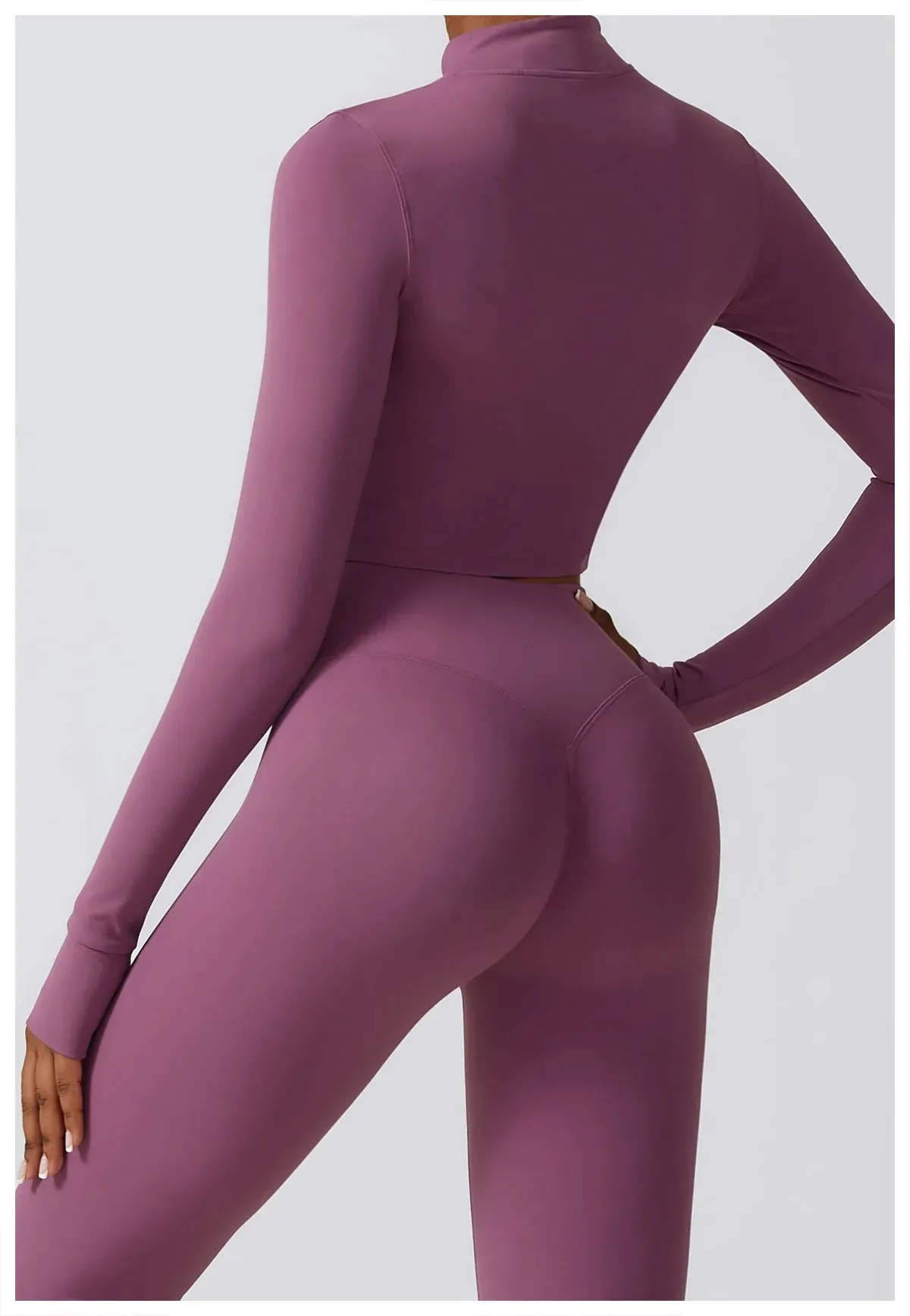 3 Variants Yoga Set Workout Outfits ( Zipper Jacket)