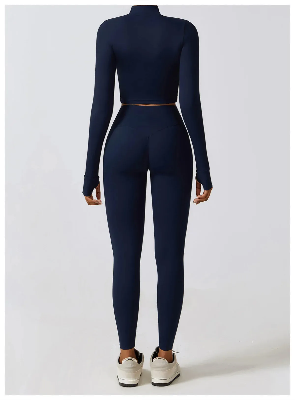 3 Variants Yoga Set Workout Outfits ( Zipper Jacket)