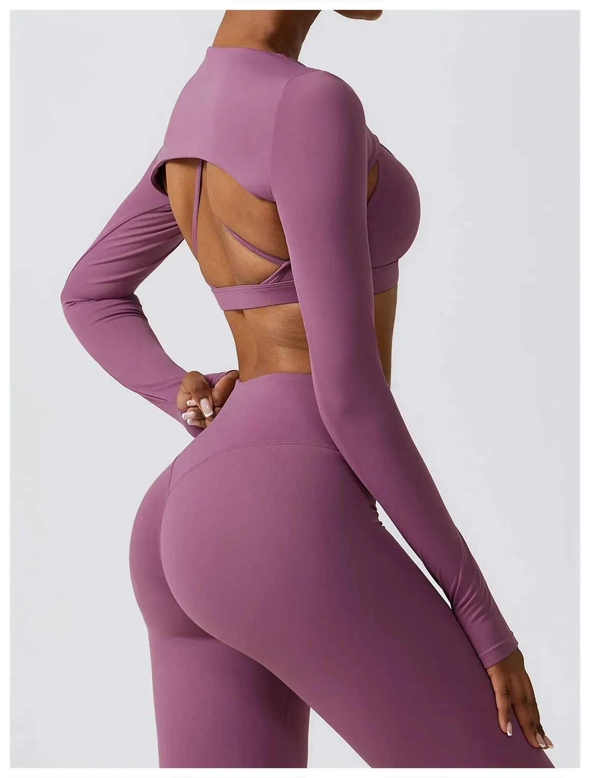 3 Variants Yoga Set Workout Outfits