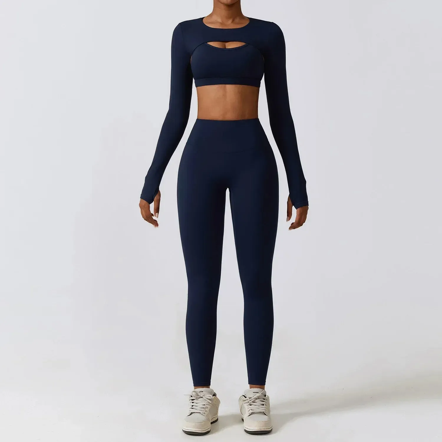 3 Variants Yoga Set Workout Outfits