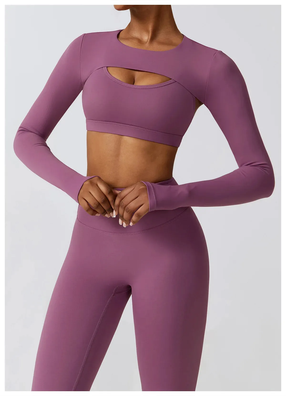 3 Variants Yoga Set Workout Outfits