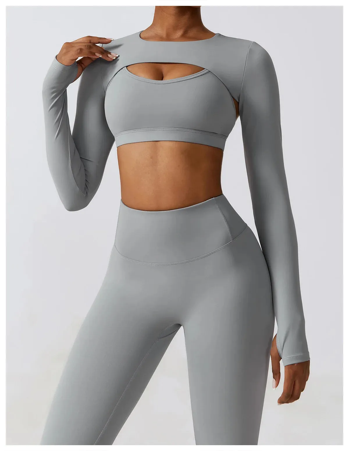 3 Variants Yoga Set Workout Outfits