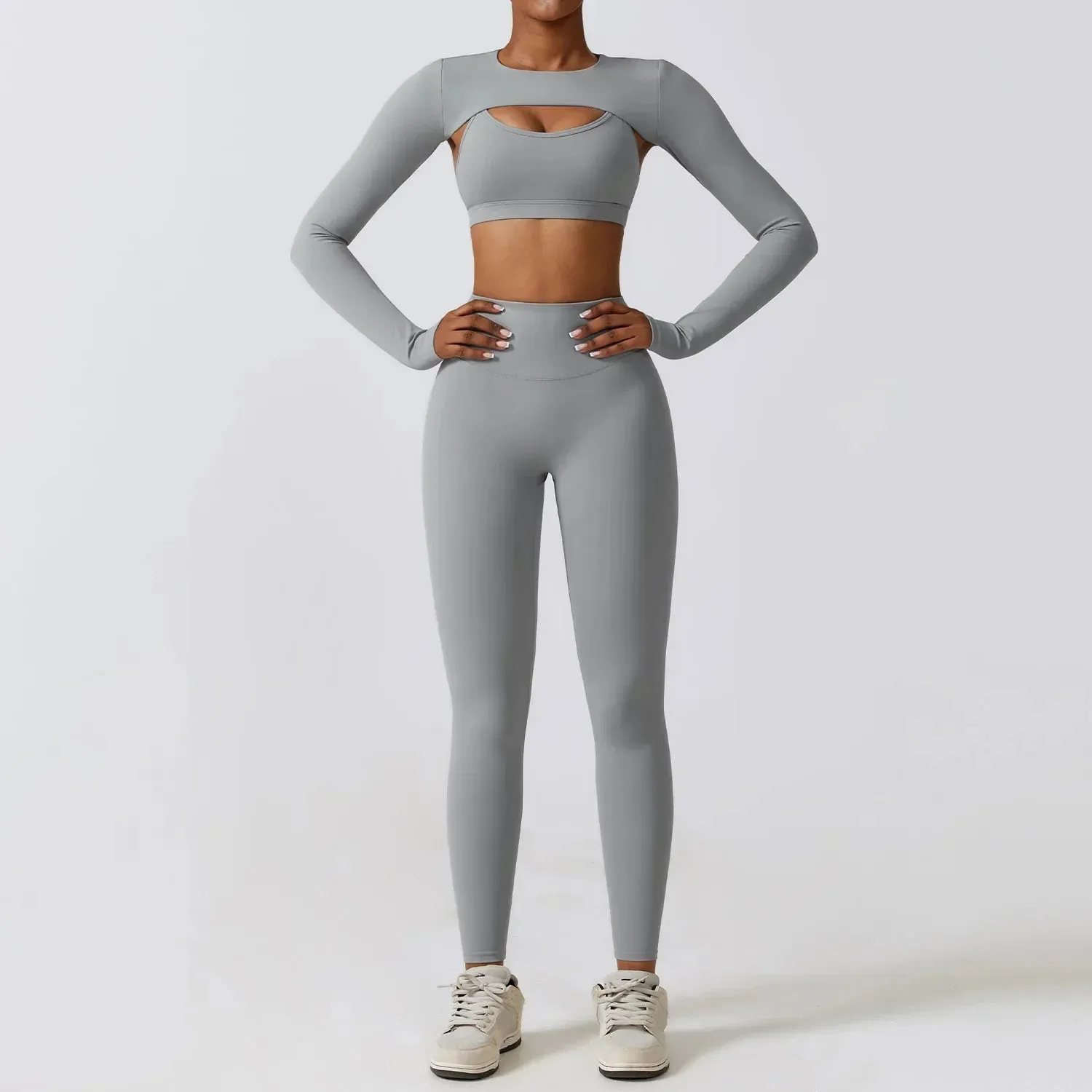 3 Variants Yoga Set Workout Outfits