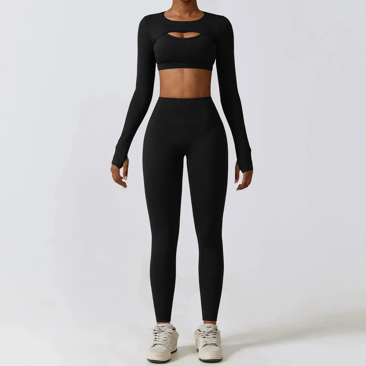 3 Variants Yoga Set Workout Outfits
