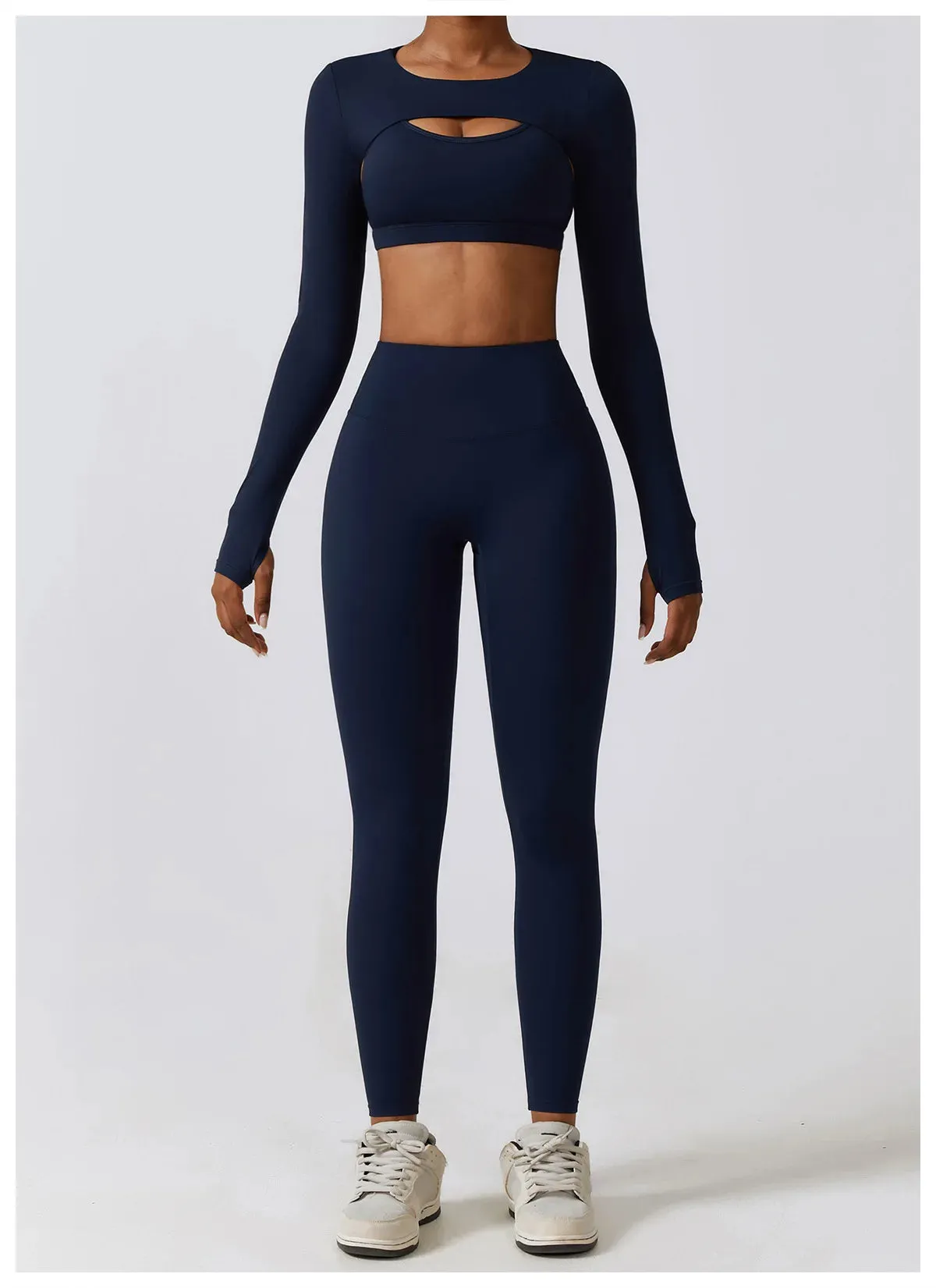 3 Variants Yoga Set Workout Outfits
