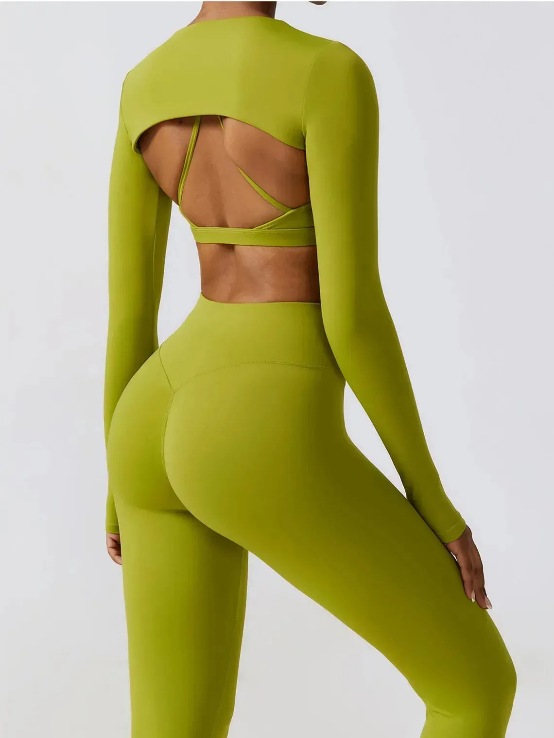 3 Variants Yoga Set Workout Outfits