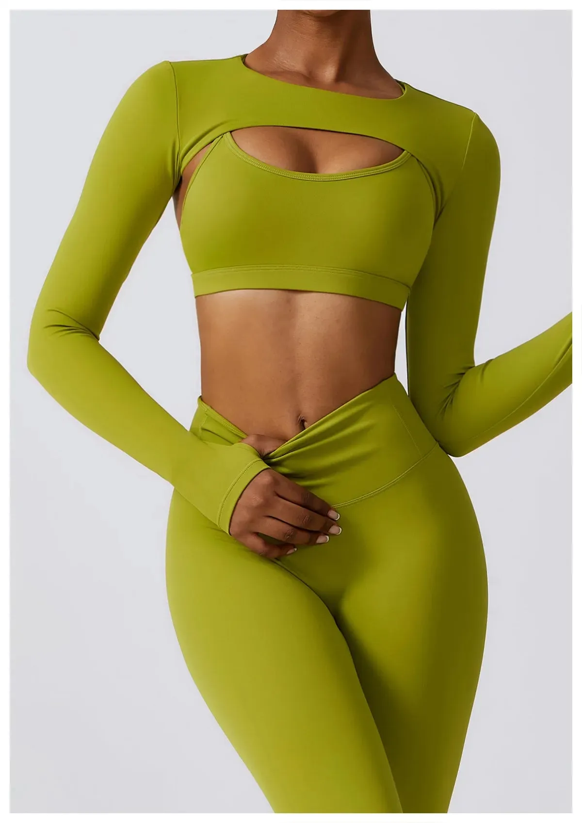 3 Variants Yoga Set Workout Outfits