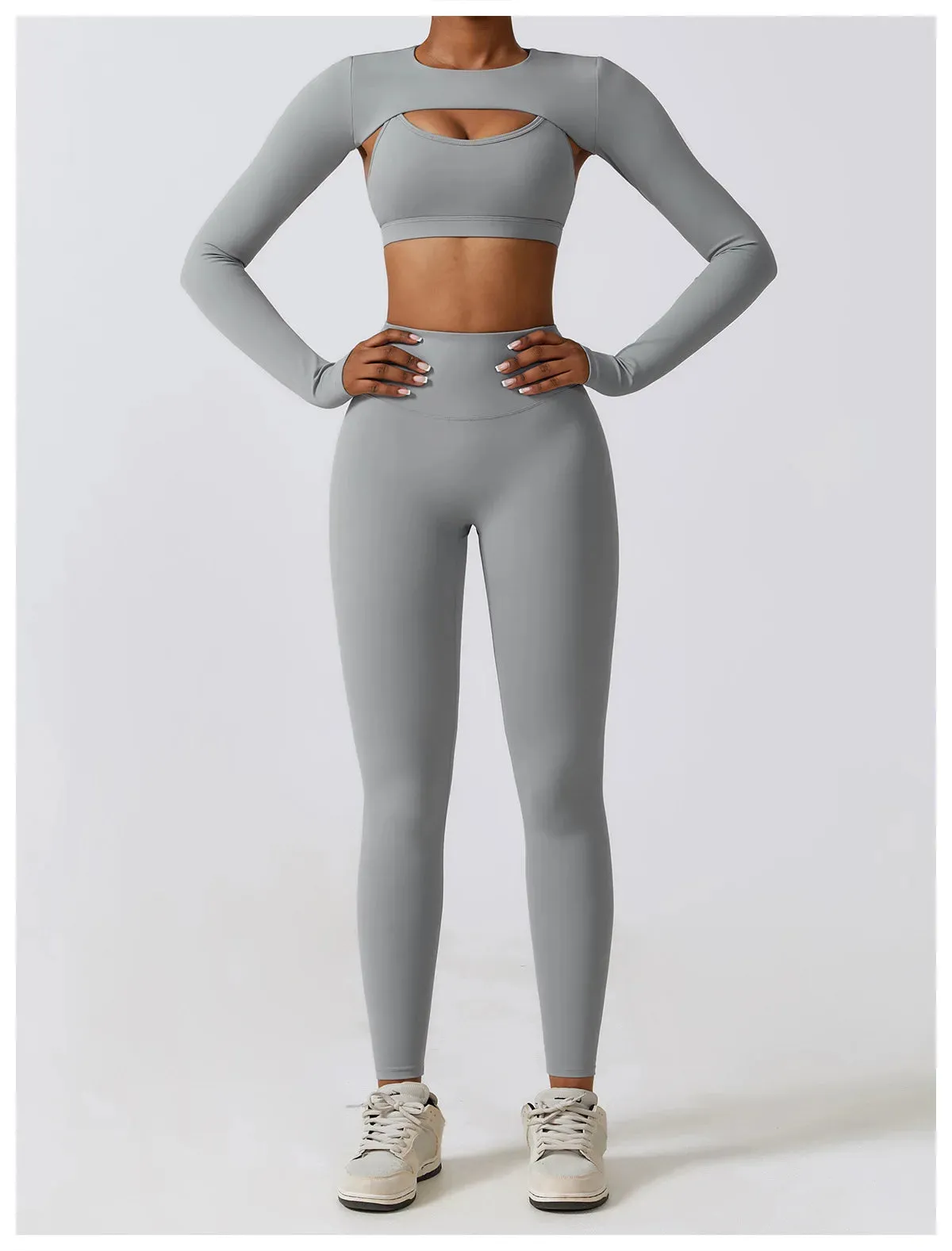 3 Variants Yoga Set Workout Outfits