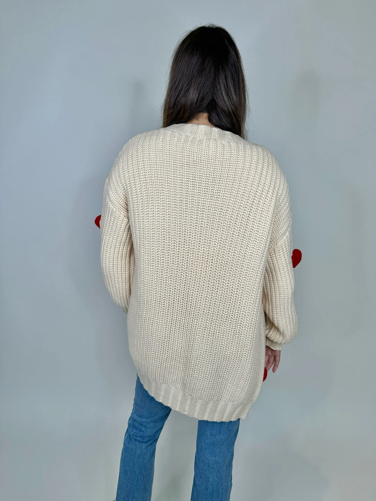 Aaron & Amber 3D Heart Cardigan