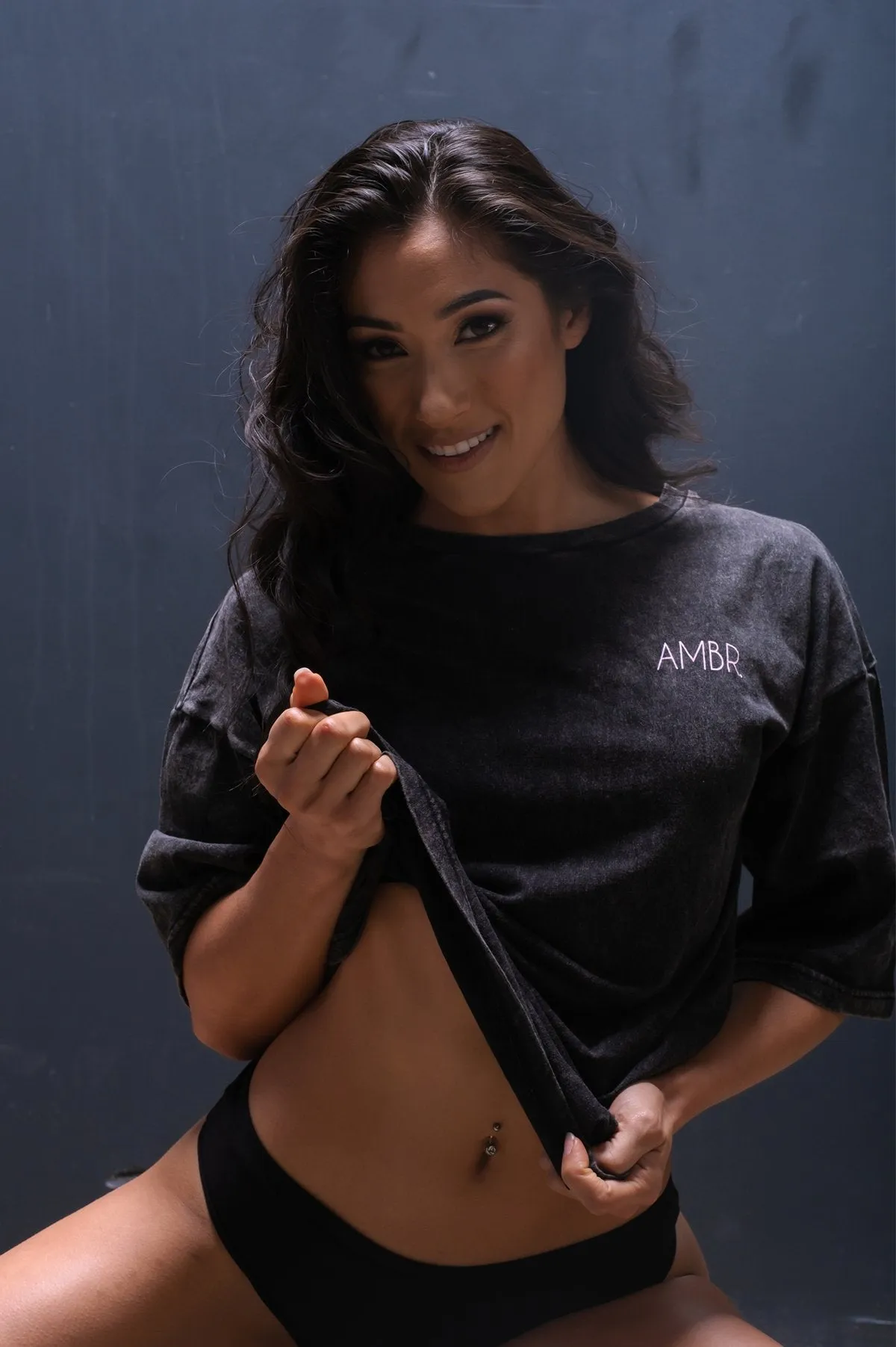 Acid Wash Tee - Black - XS only