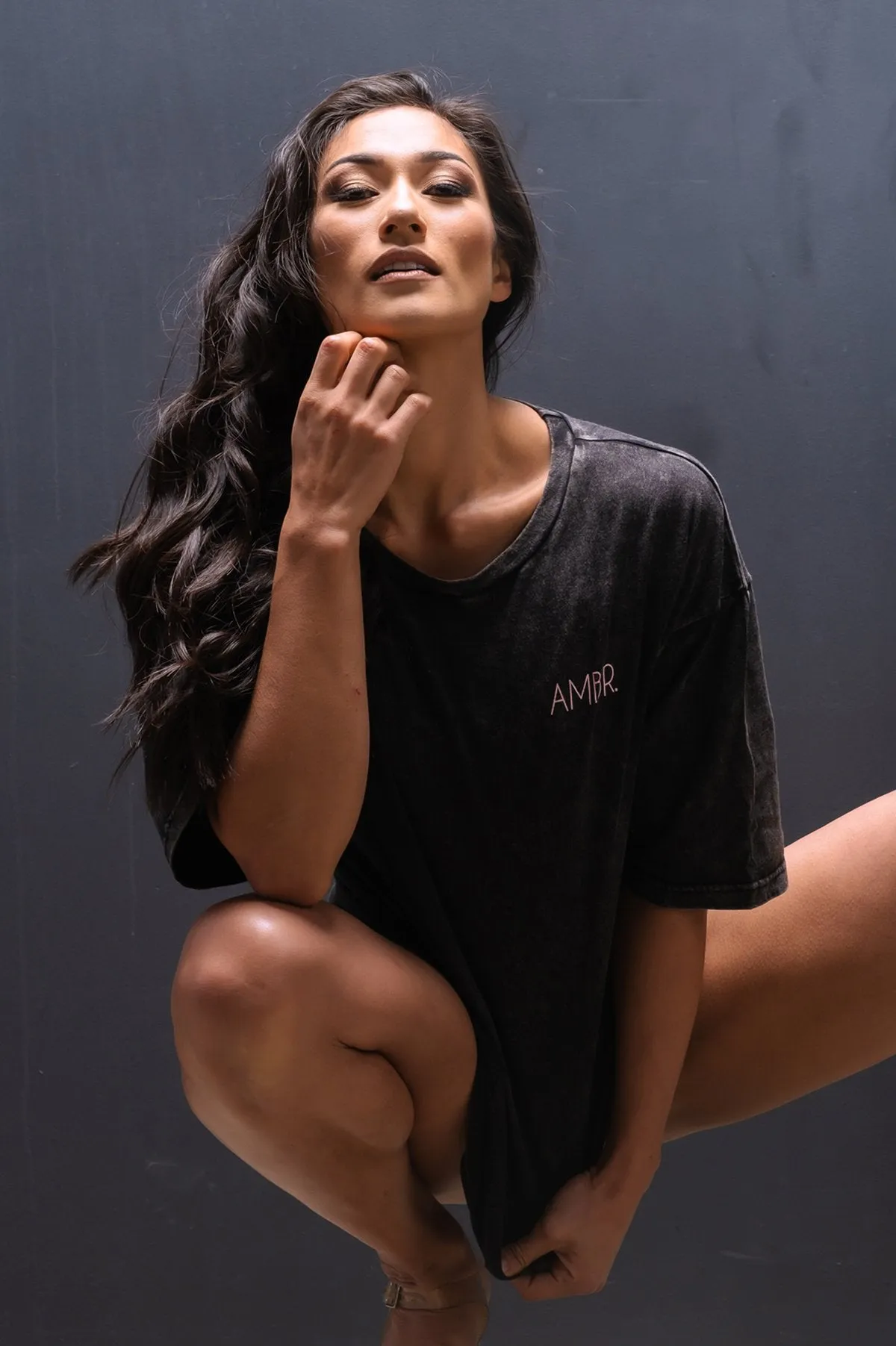 Acid Wash Tee - Black - XS only