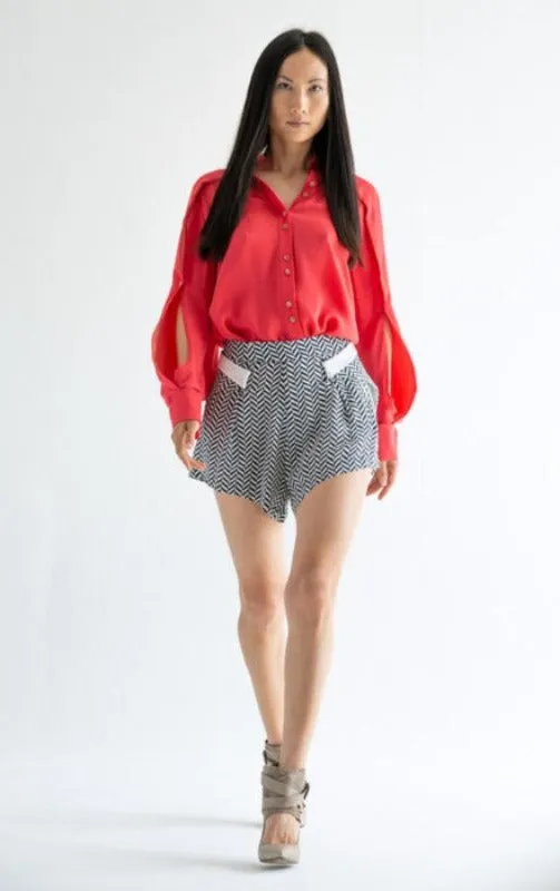ADROS Silk Chevron Short