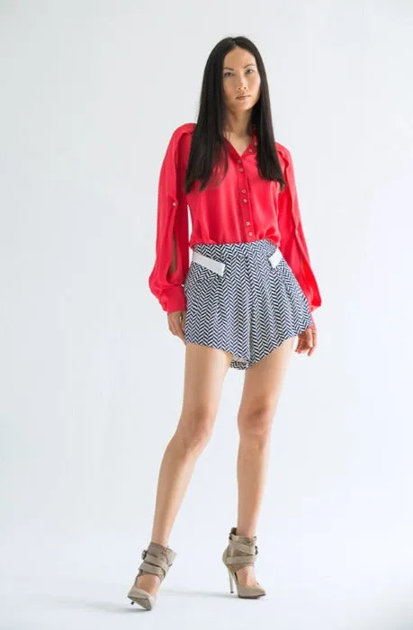 ADROS Silk Chevron Short